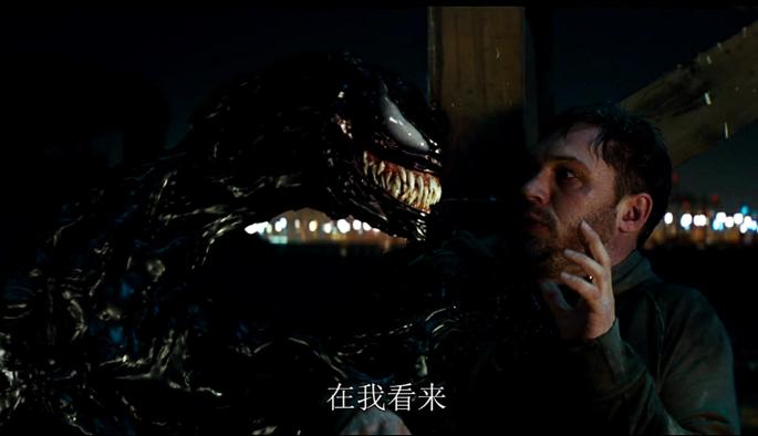 毒液:致命守护者剧照:毒液与埃迪交流保持配合