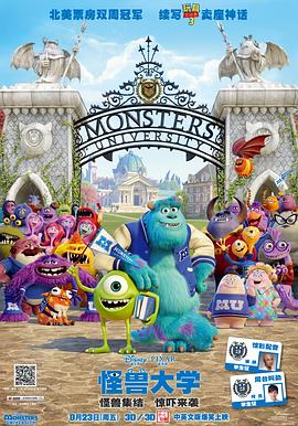 怪兽大学 Monsters University剧情介绍